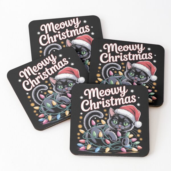 Item preview, Meowy Christmas Lights designed and sold by SoftStyleStudio ⭐⭐⭐.