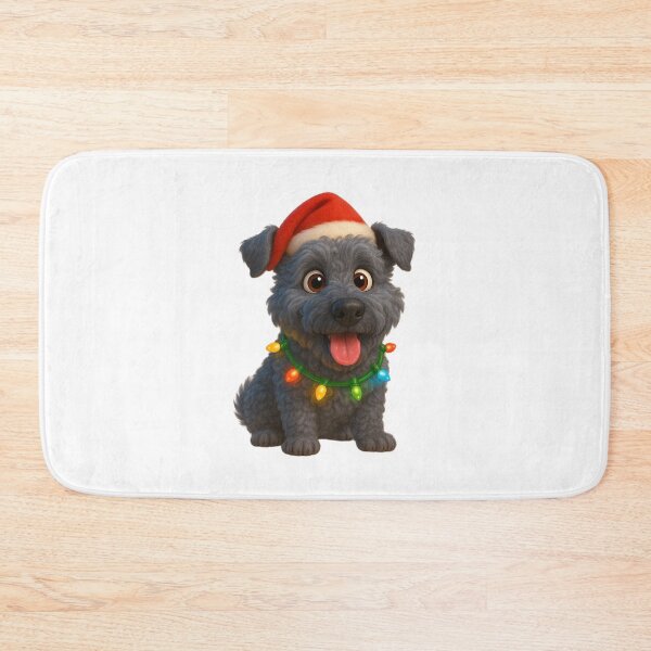 Item preview, Christmas Kerry Blue Terrier designed and sold by Sillytoe.
