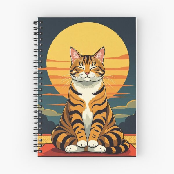Item preview, Zen Tiger Cat – Sunset Serenity designed and sold by FUJISUNTOKYO.