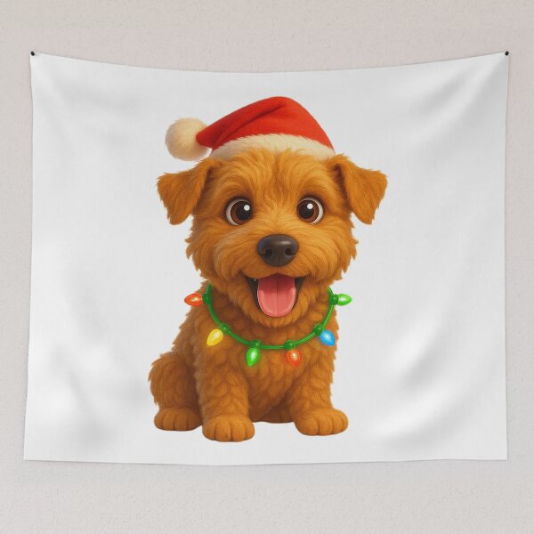 Item preview, Christmas Lakeland Terrier designed and sold by Sillytoe.
