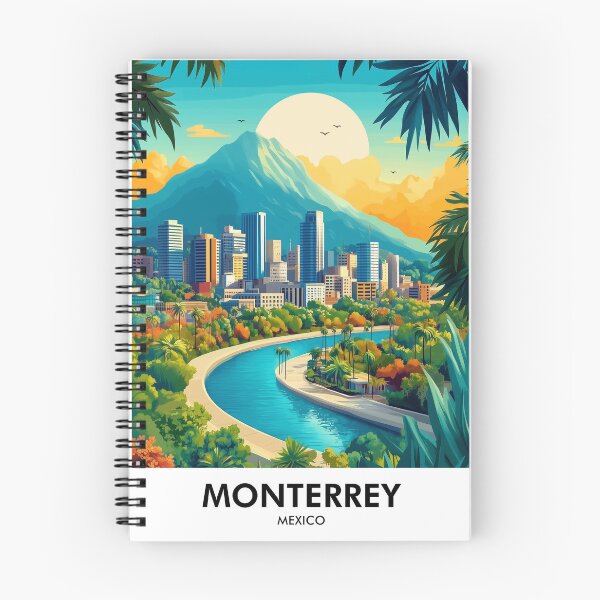 Artikelvorschau, Monterrey Mexiko Retro Reisedruck entworfen und verkauft von HomeLivingCo.
