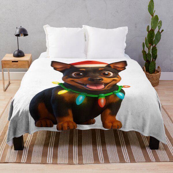 Item preview, Christmas Manchester Terrier designed and sold by Sillytoe.