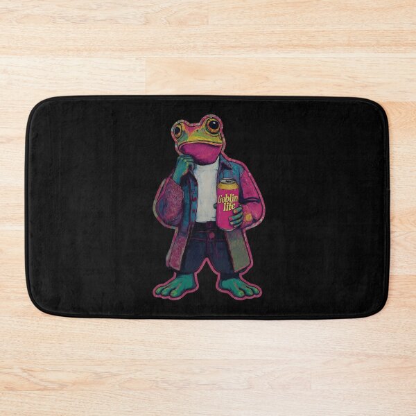 Item preview, Cool Frog with Soda – Goblincore Aesthetic Amphibian Art | Retro Weirdcore Style designed and sold by Goblinlife.