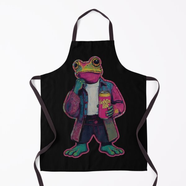 Item preview, Cool Frog with Soda – Goblincore Aesthetic Amphibian Art | Retro Weirdcore Style designed and sold by Goblinlife.