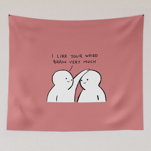 Item preview, I like your weird brain very much designed and sold by Lazyi99.