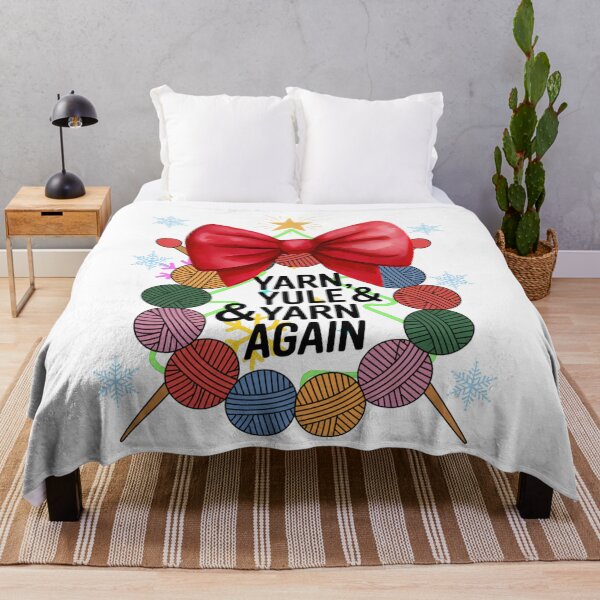Item preview, Yarn, Yule & Yarn Again – Funny Christmas Knitting Gift Shirt designed and sold by 123artistickay.