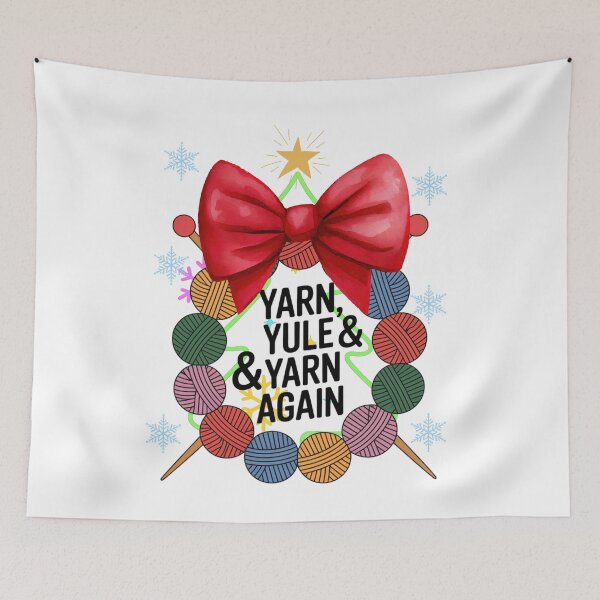 Item preview, Yarn, Yule & Yarn Again – Funny Christmas Knitting Gift Shirt designed and sold by 123artistickay.