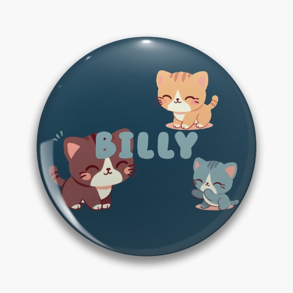 Item preview, Cute Cats and Name Billy – Kawaii Personalized Design designed and sold by karolinahinc.