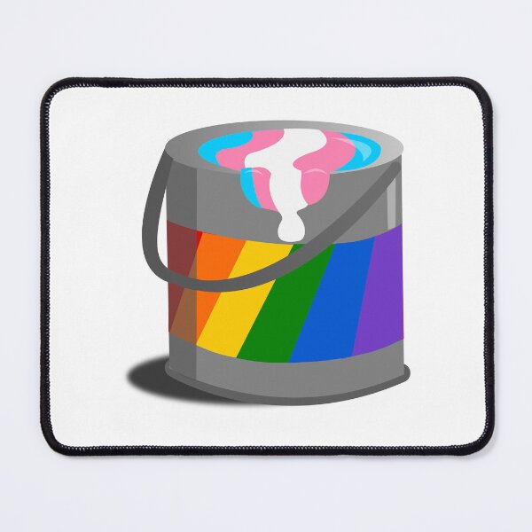 Item preview, Proud Paint Transgender Flag in a Bucket designed and sold by HarveyHandcraftsandDesigns.