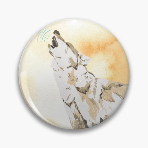 Item preview, Wolf howling designed and sold by MerakiCorner.