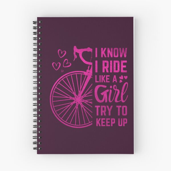 Item preview, Girl Mountain Bike | I Know I Ride Like A Girl Try To Keep Up – Funny Cycling Quote for Women Bikers, Road, Strava & Mountain Bike Lovers designed and sold by BMLprint ⭐⭐⭐⭐⭐.
