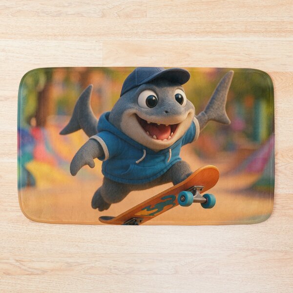 Item preview, Skater Basking Shark designed and sold by Sillytoe.