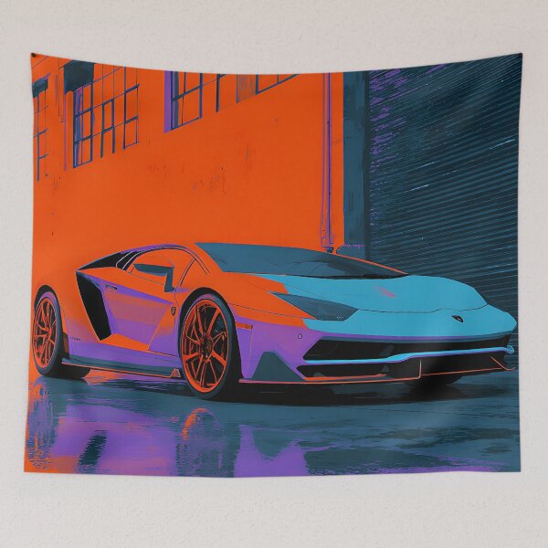 Artikelvorschau, Lamborghini Centenario Wandkunst – Luxusauto-Pop-Art entworfen und verkauft von AutoPopStudio.