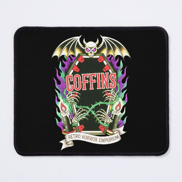 Item preview, Coffins Retro Goth Tattoo Flash designed and sold by CoffinsArt.