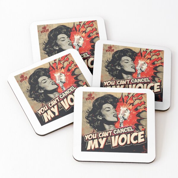 Item preview, You Can’t Cancel My Voice – Pop Art Freedom Poster designed and sold by Boski22.