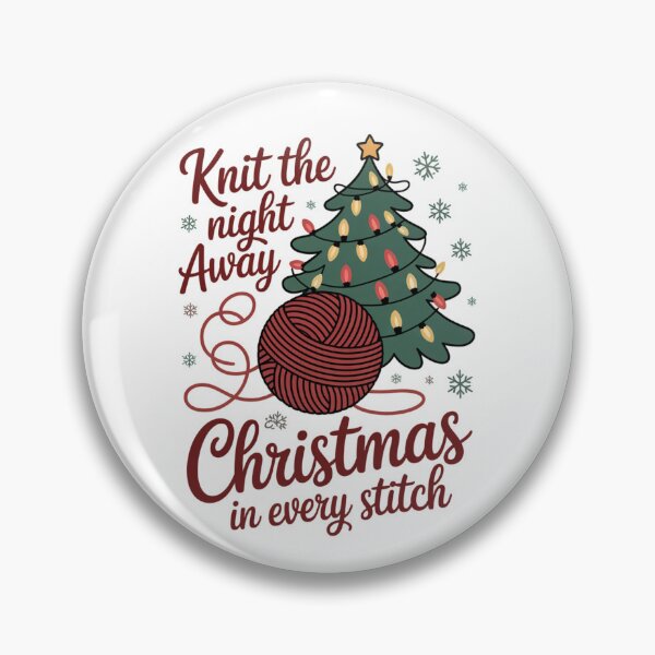 Item preview, Knit the Night Away. Cozy Christmas Knitting Lover Shirt designed and sold by 123artistickay.