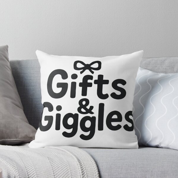 Item preview, “Gifts & Giggles” White T-Shirt – Fun Print with Bow  Perfect Gift Idea designed and sold by Geafixy.
