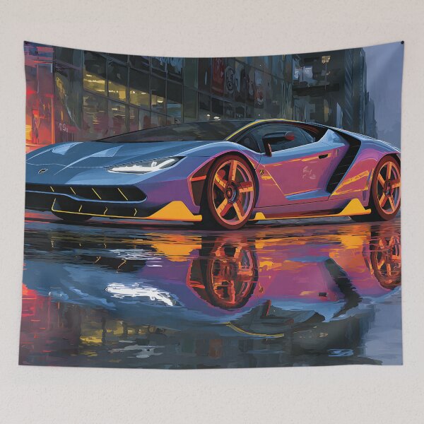Artikelvorschau, Lamborghini Centenario Kunstdruck – Luxuriöser Supersportwagen als Wandbild entworfen und verkauft von AutoPopStudio.