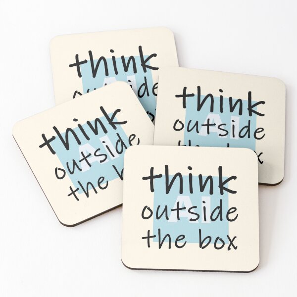 Item preview, Think outside the box - no AI designed and sold by Frank J. Art.
