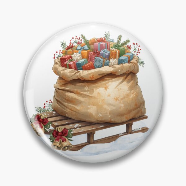 Item preview, Christmas Sticker Santa Sleight Present designed and sold by colorleafz.