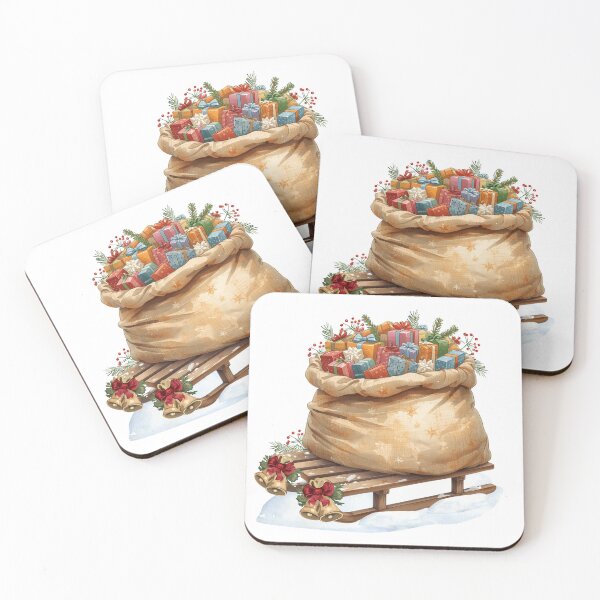 Item preview, Christmas Sticker Santa Sleight Present designed and sold by colorleafz.