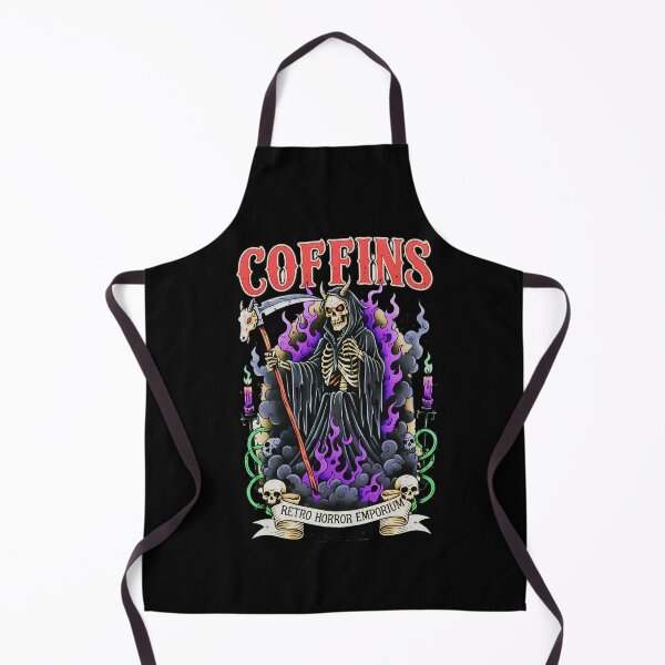 Item preview, Grim Reaper Horror Tattoo Flash designed and sold by CoffinsArt.