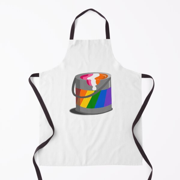 Item preview, Proud Paint Lesbian Flag in a Bucket designed and sold by HarveyHandcraftsandDesigns.