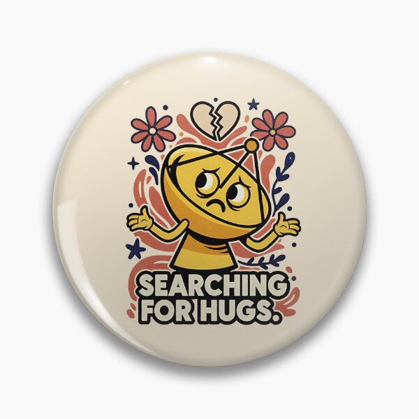 Item preview, Searching for Hugs Shirt – Lonely Satellite Retro Design, Vintage Indie Aesthetic Tee, Broken Heart Robot Art Gift designed and sold by Hostar2024.