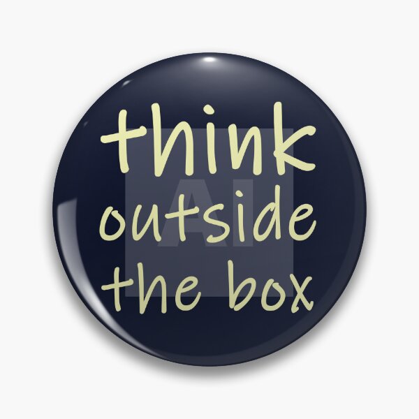 Item preview, Think outside the box - no AI designed and sold by Frank J. Art.