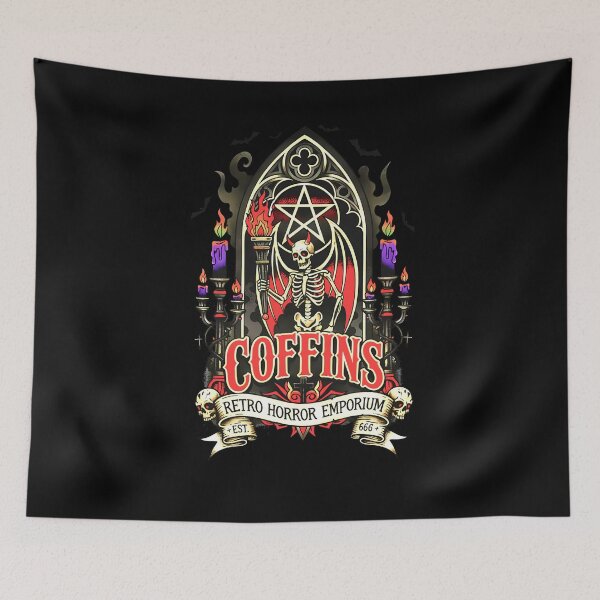 Item preview, Satanic Cult Classic Horror Skeleton Flash designed and sold by CoffinsArt.