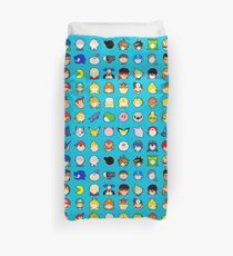 Super Smash Bros. Ultimate Character Stocks Duvet Cover