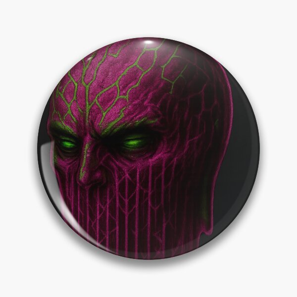 Item preview, Collapse Oracle Head — dripping glyph visage, neon occult designed and sold by Taintedstrokes.