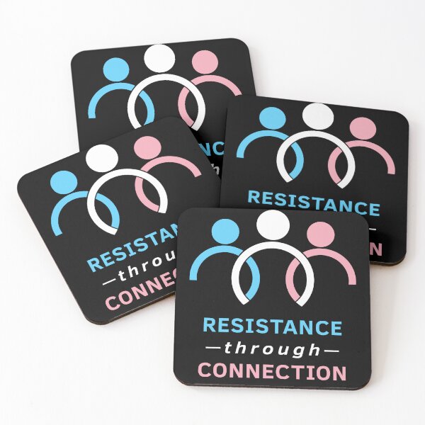 Item preview, Resistance Through Connection (Trans Pride) designed and sold by RainDoe.