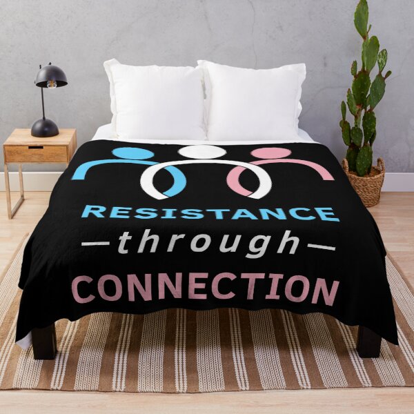 Item preview, Resistance Through Connection (Trans Pride) designed and sold by RainDoe.