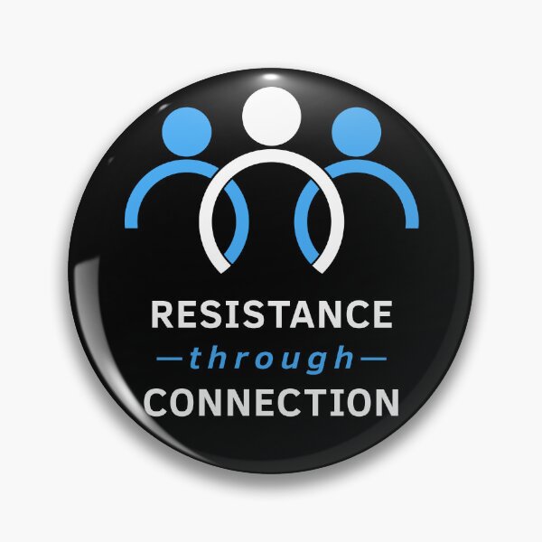 Item preview, Resistance Through Connection (White and Blue) designed and sold by RainDoe.