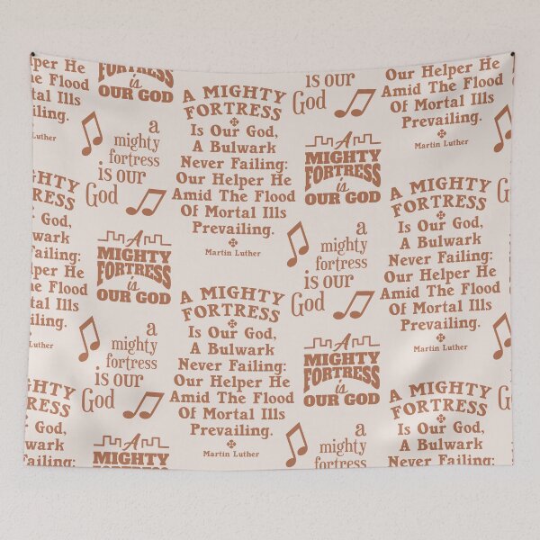 Item preview, A Mighty Fortress Is Our God - Martin Luther - Christian Hymn designed and sold by Angela Dow.