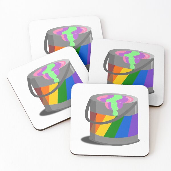 Item preview, Proud Paint Trigender Flag in a Bucket designed and sold by HarveyHandcraftsandDesigns.