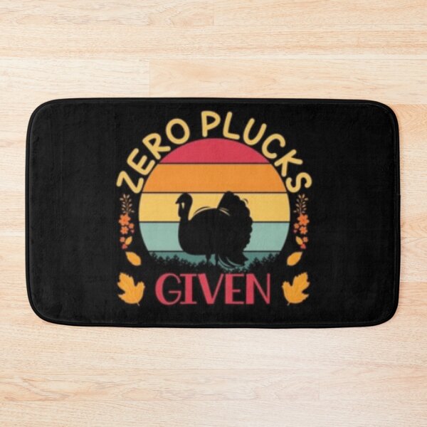 Item preview, Zero Plucks Given Thanksgiving Turkey Silhouette Festive Design designed and sold by MakersFolly.