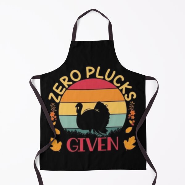 Item preview, Zero Plucks Given Thanksgiving Turkey Silhouette Festive Design designed and sold by MakersFolly.