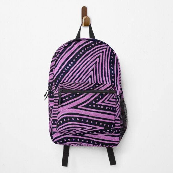 Item preview, Violet Currents – Abstract Line Art in Purple and Black designed and sold by kenglishart.