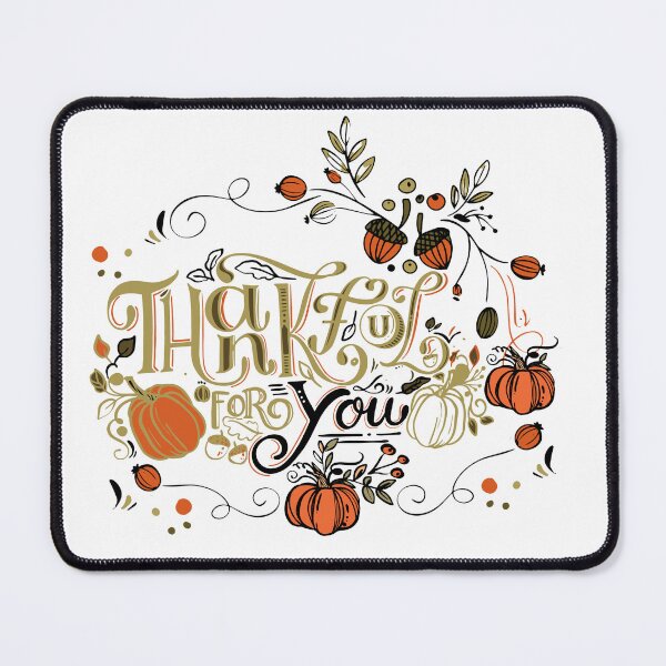 Item preview, Thankful for You Orange & Golden designed and sold by wildwhimsical.