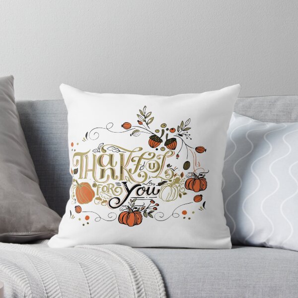 Item preview, Thankful for You Orange & Golden designed and sold by wildwhimsical.