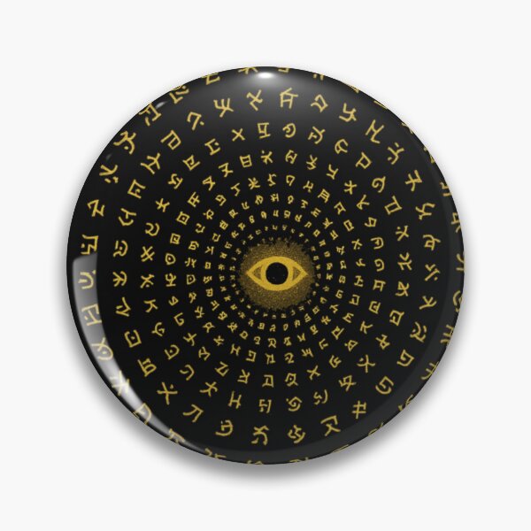 Item preview, Black & Gold Codex Eye — luxe occult spiral designed and sold by Taintedstrokes.
