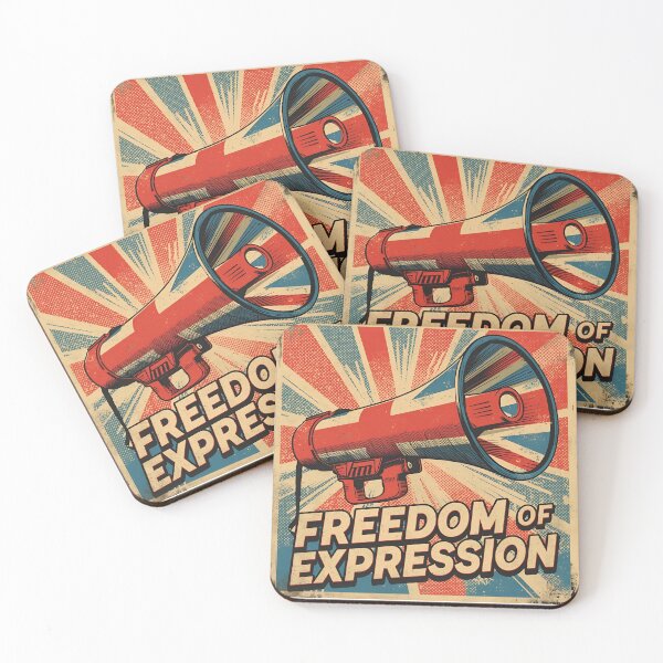 Item preview, Freedom of Expression – Vintage Pop Art Protest Design designed and sold by Boski22.