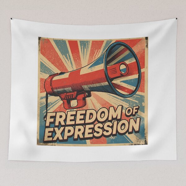 Item preview, Freedom of Expression – Vintage Pop Art Protest Design designed and sold by Boski22.