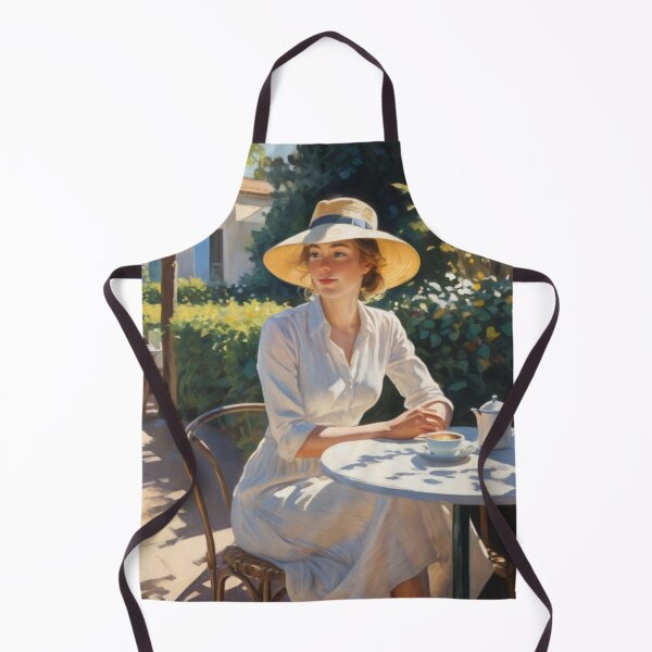 Item preview, Woman at Garden Cafe designed and sold by GenesisArtis.