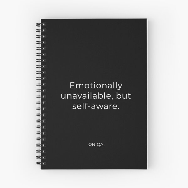 Item preview, Emotionally unavailable, but self-aware. – Minimalist Viral ONIQA Design designed and sold by ONIQA.