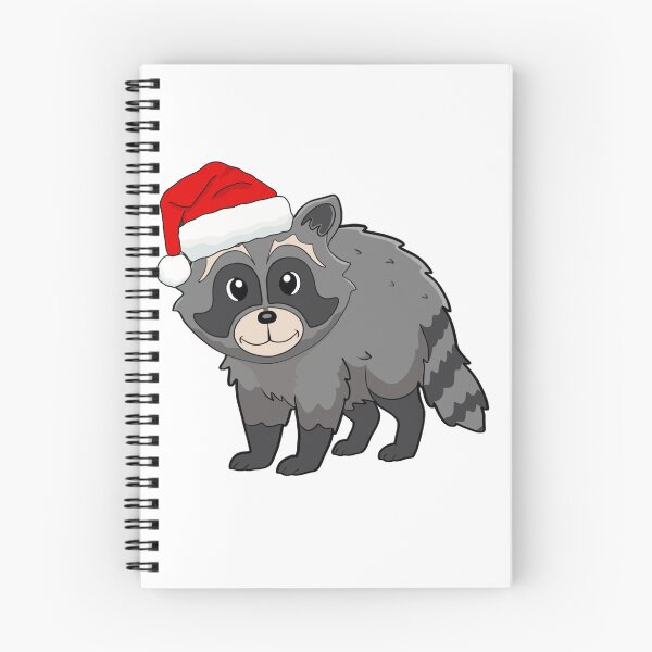 Item preview, Mapache con gorro de Navidad designed and sold by irmasarts.