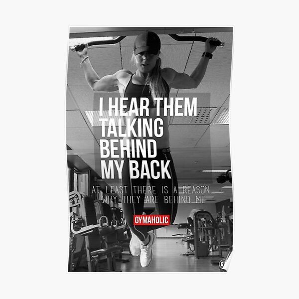 I Hear Them Talking Behind My Back Poster