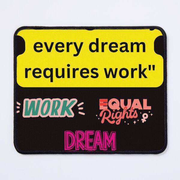 Item preview, Nothing Is Easy, Every Dream Requires Work – Motivational Quote Design designed and sold by Omikook.